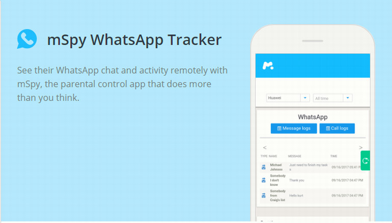 mSpy WhatsApp Tracker